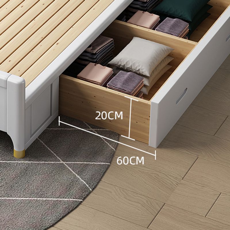 Contemporary 41.33" Tall Wood Upholstered Headboard Standard Bed