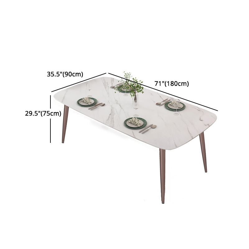 1/4/5/7 Pieces Dining Chairs Set  Dining Table Set with Sintered Stone Top