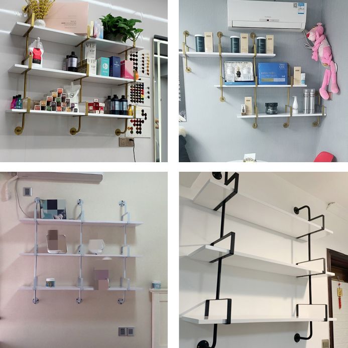 Modern Wooden Wall Mounted Bookshelf Floating Storage Bookcase