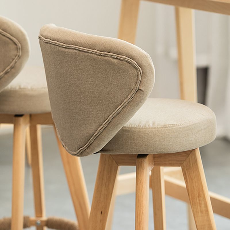 Piernas de madera de estilo de bar de escandinavia asiento redondo para bar de restaurantes