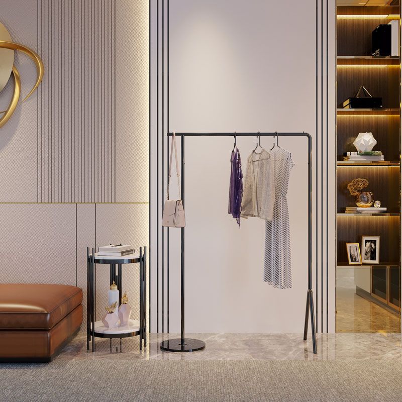 Industrial Minimalist Style Coat Rack Metallic Free Standing Coat Hanger