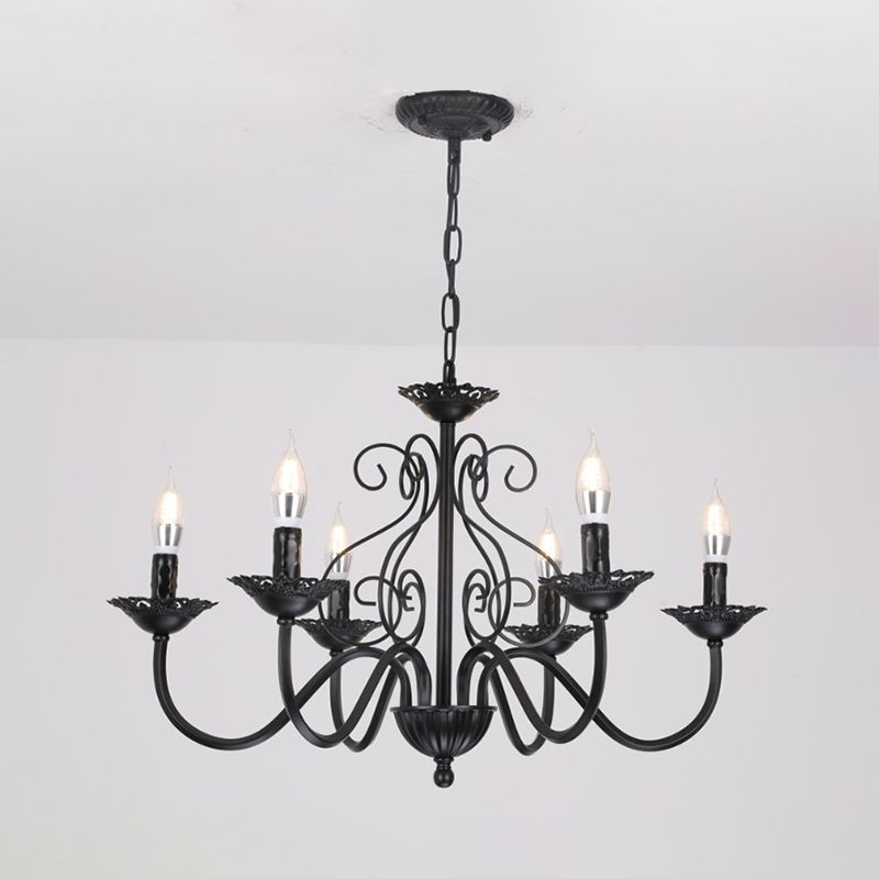 Luces de lámpara de araña únicas de lámpara colgante de metal de estilo tradicional