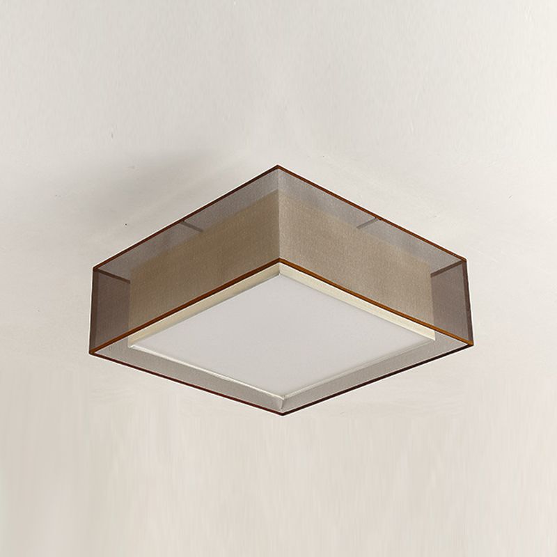 Tela cercana a la luz de techo geométrica lámpara de montaje de techo tradicional