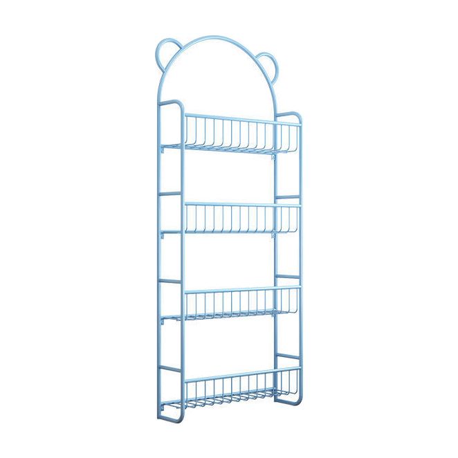 Metal Closed Back Bookshelf Scandinavian Wall Mounted Bookcase