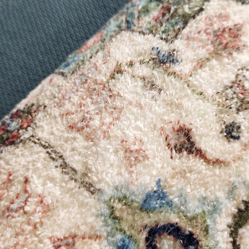 Mehrfarbiger ethnischer Print Teppich Polyester Retro Teppich Anti-Rutsch-Rücken-Innenteppich für die Heimdekoration