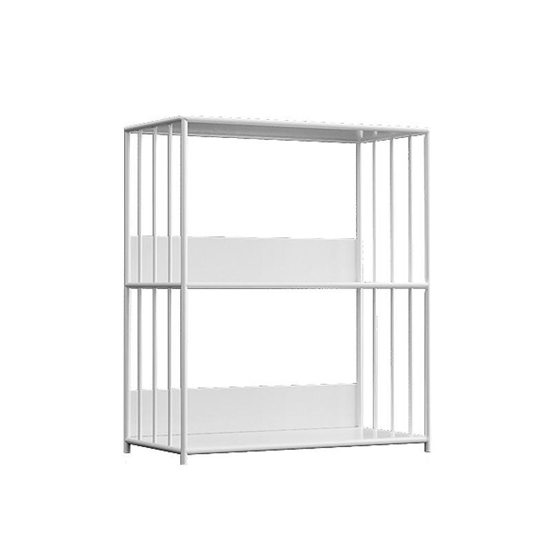 Metal Open Back Standard Bookcase Scandinavian Style Book Shelf