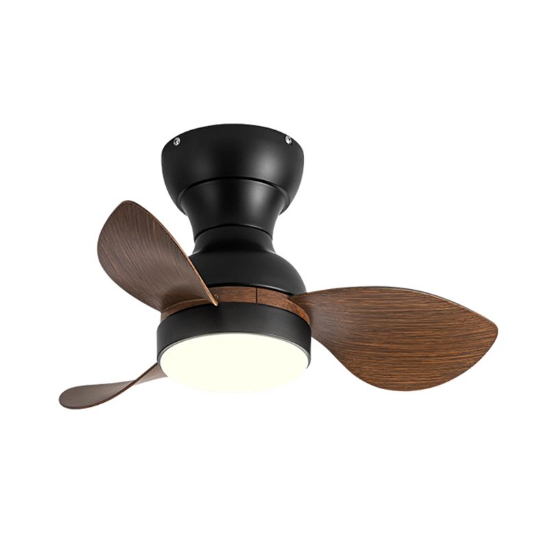 Fan Shape Metal Ceiling Fans Kid Style Single Light Flush Ceiling Fan