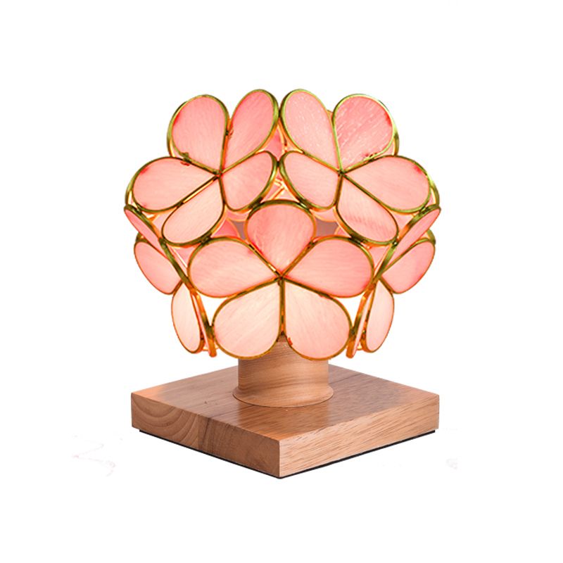 Blumenglas Nachttischlampe Tiffany-Nachttisch-Lampe für Schlafzimmer