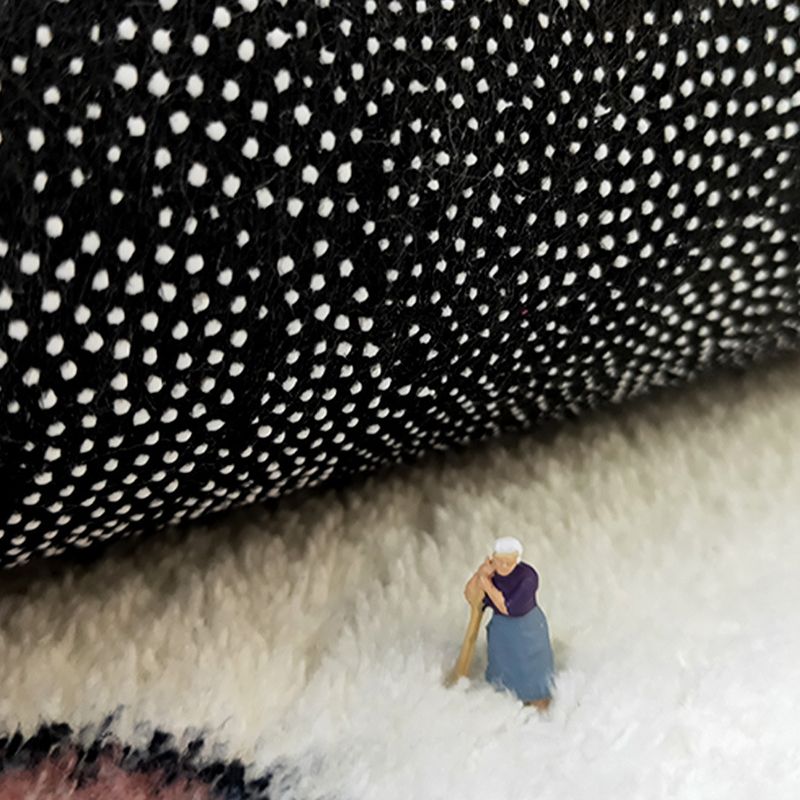 Color Block Carpet Polyster Rug Stain Resistant Indoor Rug for Living Room