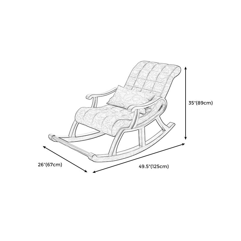 26.37" L x 49.21" W x 35.03" H Accent Chair Solid Wood Lounge Chair
