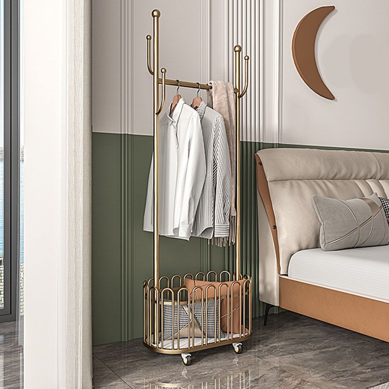 Metal Entry Hall Tree Light Luxury Coat Hanger for Hallway , 67.71" H