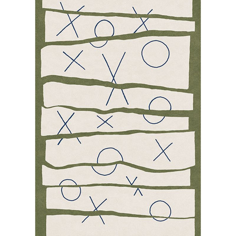 Abstract Pattern Rug Living Room Simple Style Carpet Polyester Washable Area Rug