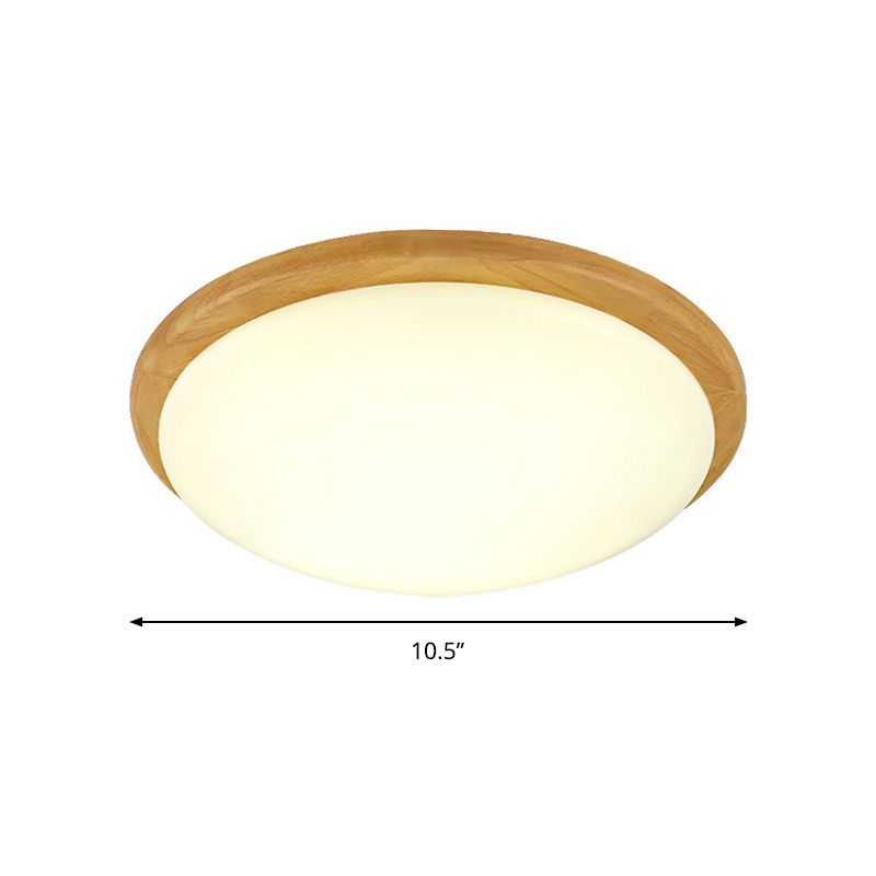 Plafonnier blanc de style japonais pour étude plafonnier acrylique à dôme blanc chaud