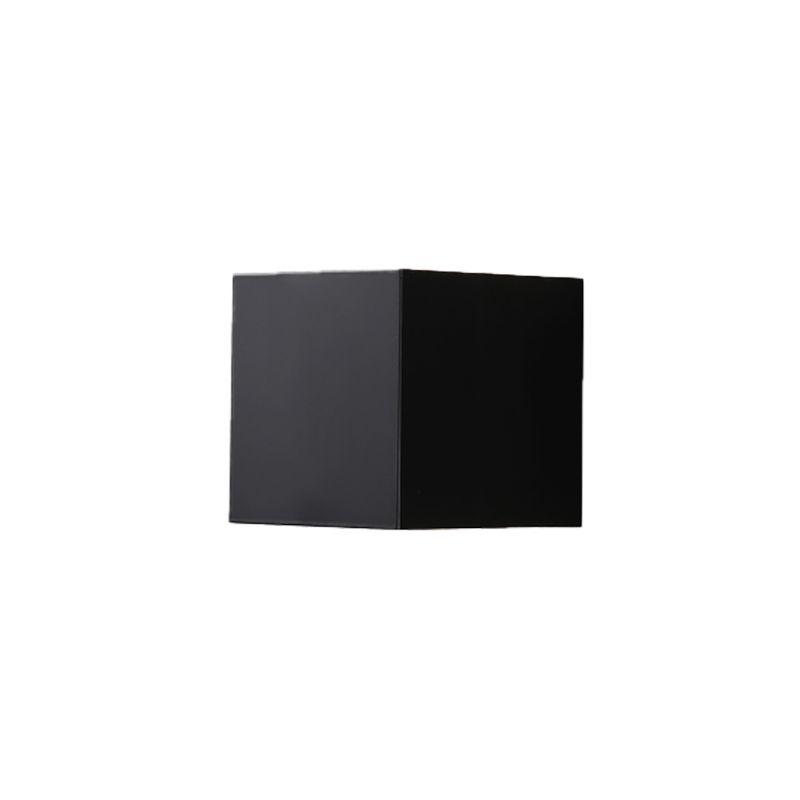 Minimalism Wall Sconce Square Wall Light Fixture with Metal Shade for Bedroom