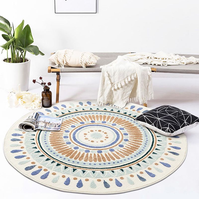 Traditionele stijl ronde vloerkleed vloerkleed vlekbestendig vloerkleed voor woningdecoratie