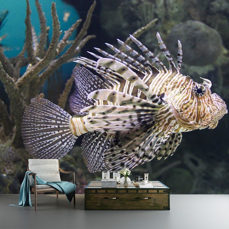 Tropical Seabed Landscape Mural for Living Room Decoration, Moisture Resistant