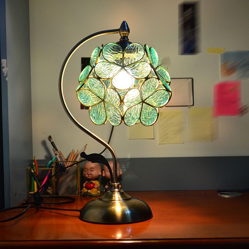 Bloementafel licht eenvoud stijl metalen nachttafellamp voor slaapkamer
