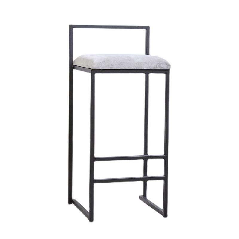 Indoor Modern Upholstered Counter Height Stool Footrest Low Back Bar Stool