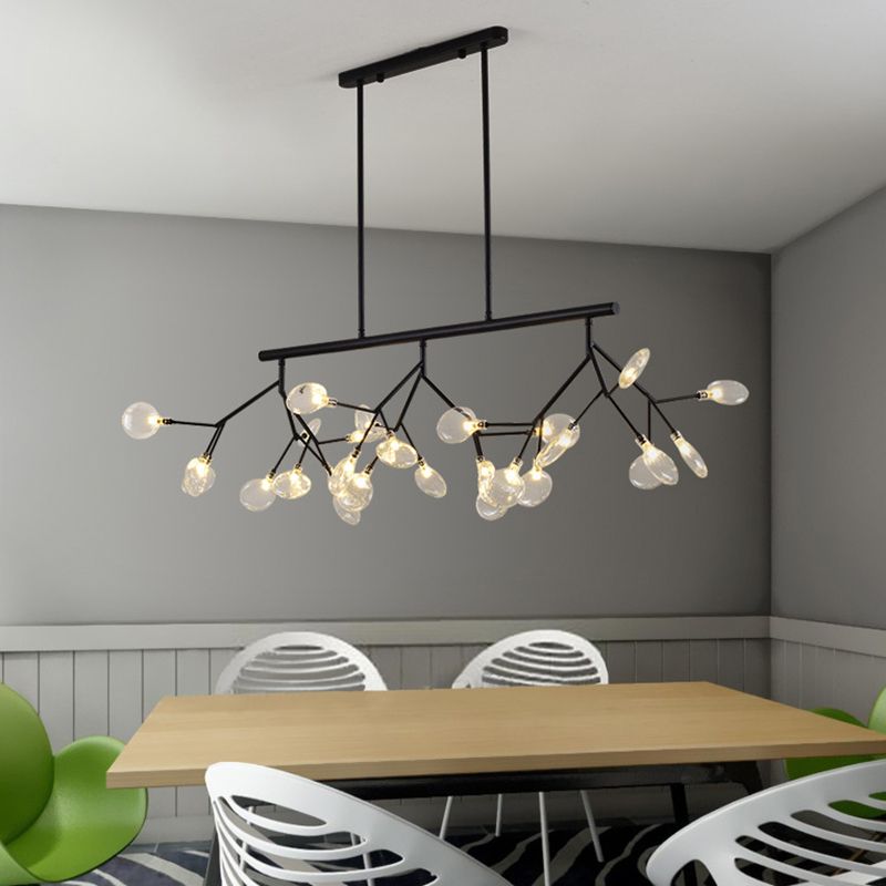 Luce a ciondolo a LED LED OMAGGIO Firefly Simpless Glass Dining Room Isola Hanging Light