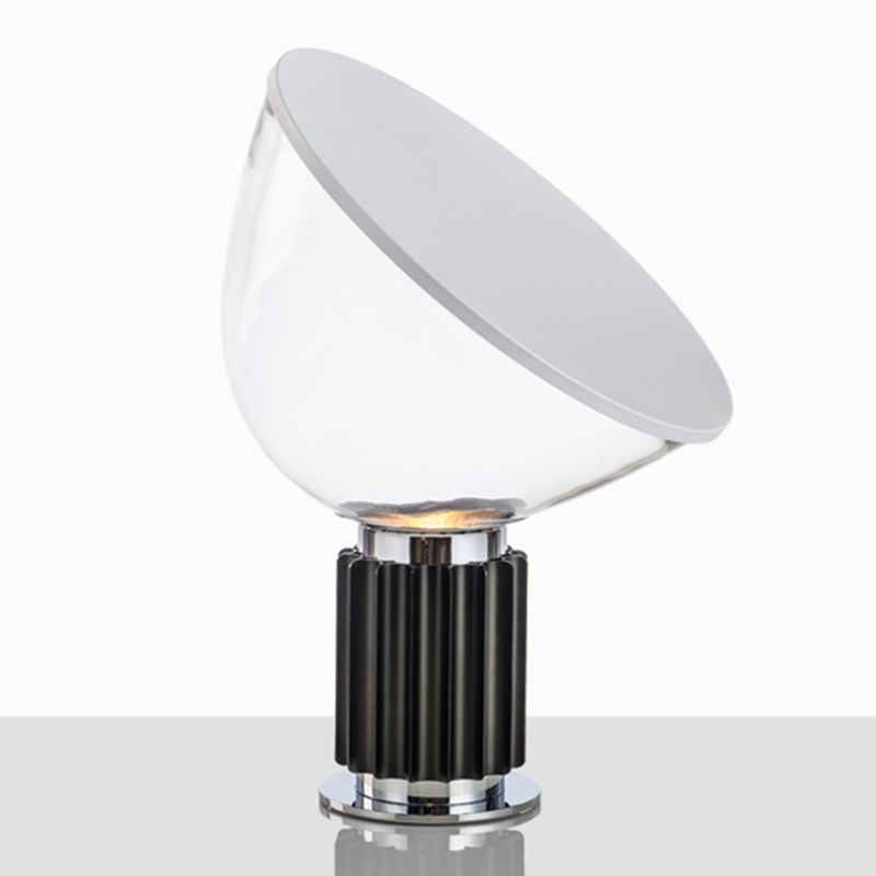 Round Glass Table Lamp Modern Style 1 Light Table Lamp Fixtures