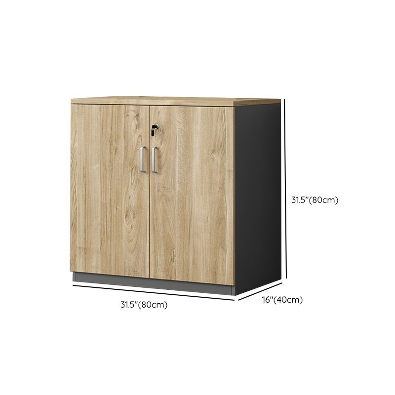 Contemporary Lateral Filing Cabinet Engineered Wood File Cabinet with Storage