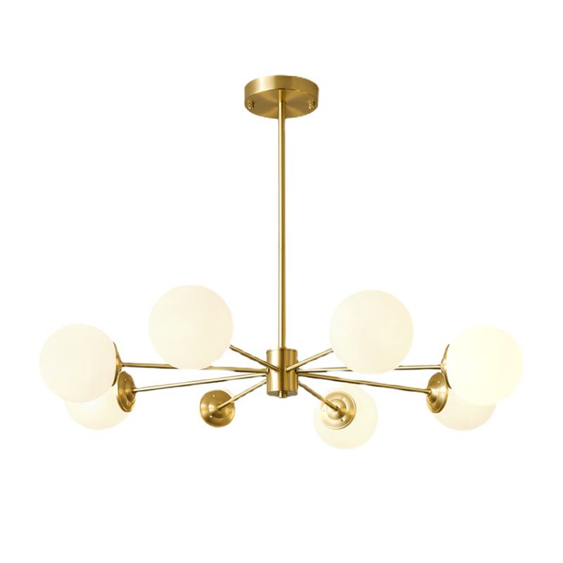 Contemporary Copper Pendant Light Global Hanging Light for Living Room