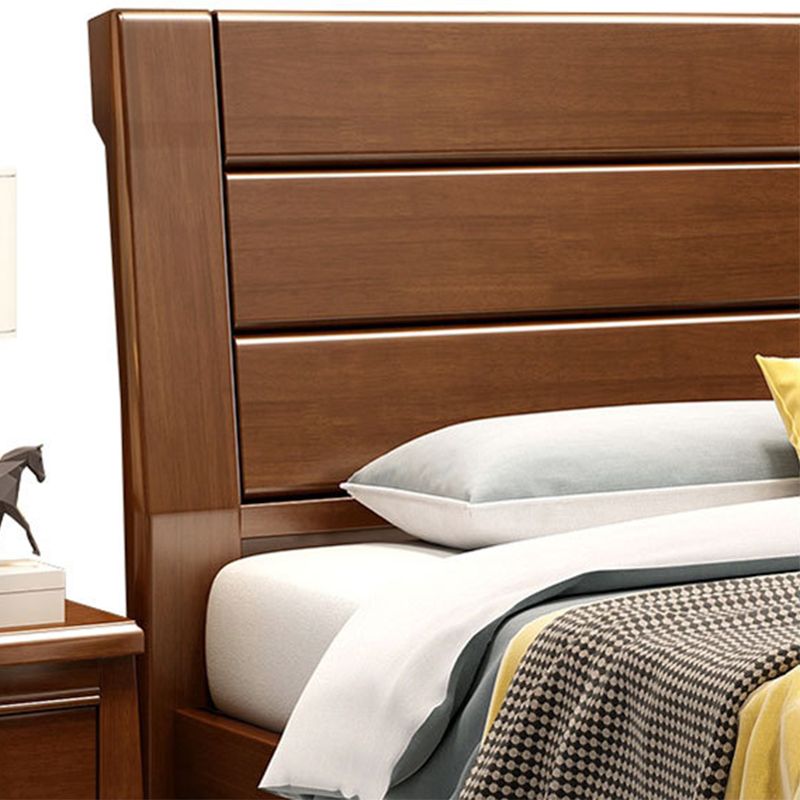 Traditional Metal Panel Rectangular with Headboard Standard Bed
