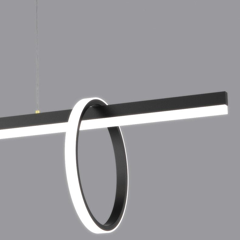 Lineal isla lámpara lámpara nórdica comedor de comandante de comedor led