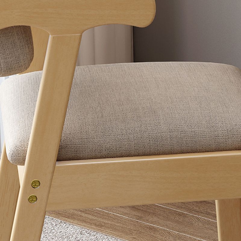 Wood Kitchen Dining Arm Chair Contemporary Upholstered Dining Chair