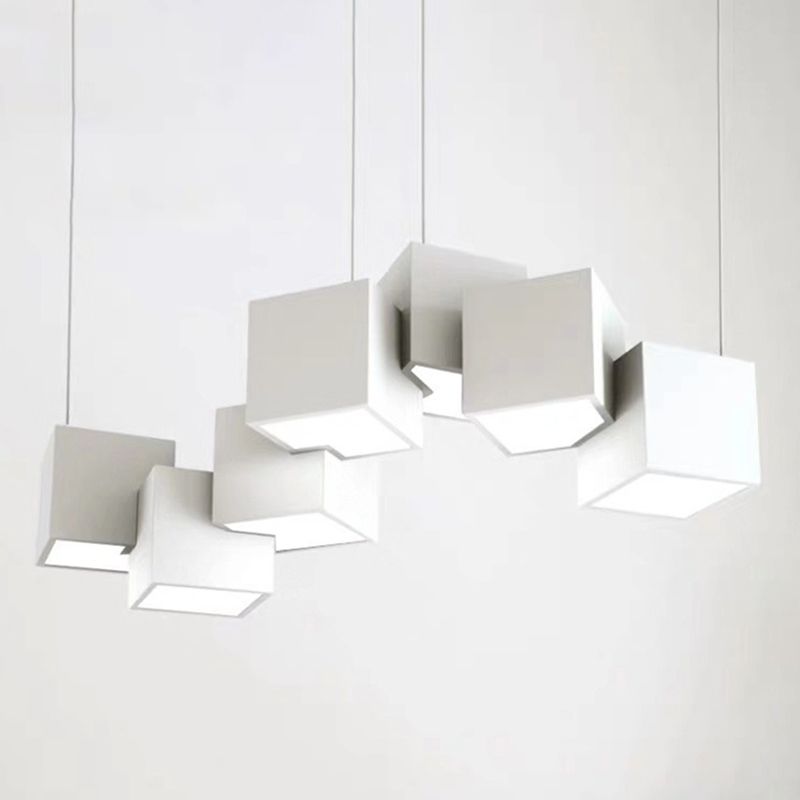 Light a LED CUBIC LAD CUBIC LADURA METALLICA SOGGIORI LIGHT PENDANTE GEOMETRICA