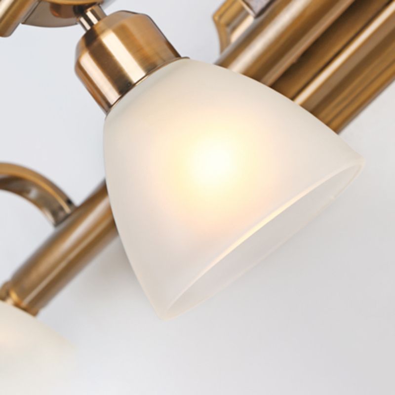 Glass Bronze Wall Sconce Lighting Conical Minimalistic Wall Mounted Light Fixture