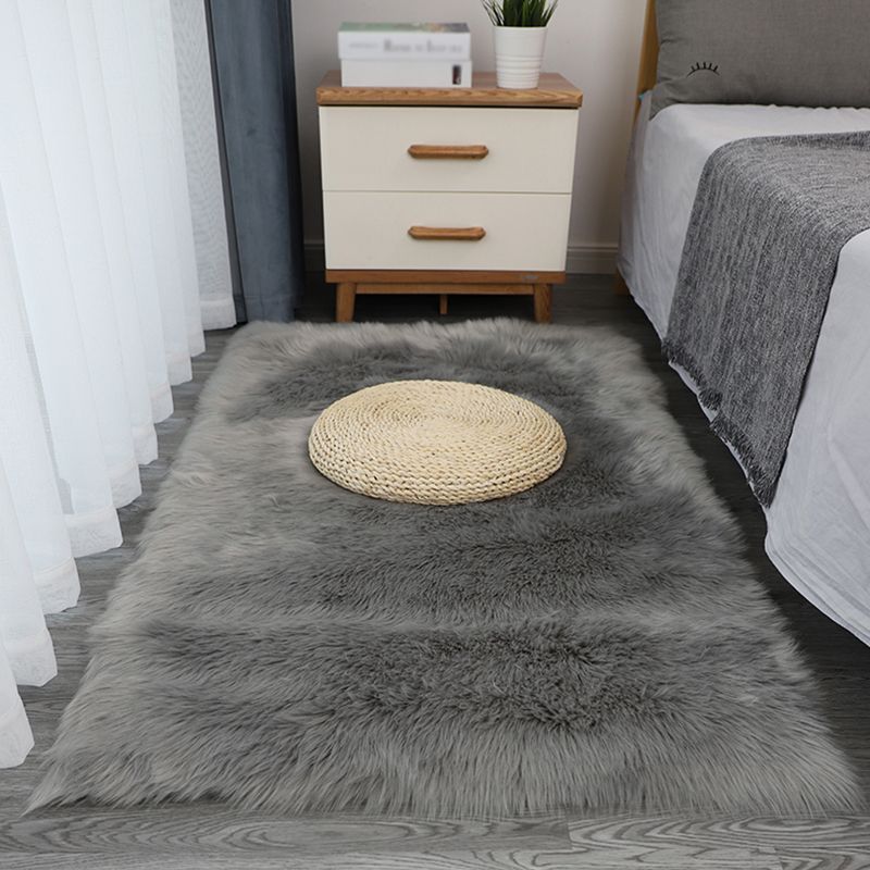 Comfort Simple Area Rug Shag Plain Indoor Carpet Polypropylene Washable Rug for Home Decoration