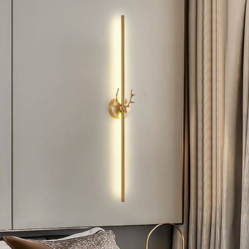 Modern Metal Shade Wall Lighting Fixtures Gold Shade Wall Lamp for Bedroom