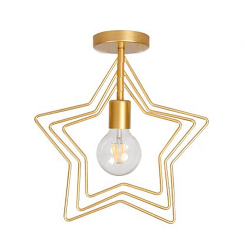 Luce semi-filo a gusto aperta a 1 luce Moderna Luce in metallo moderno