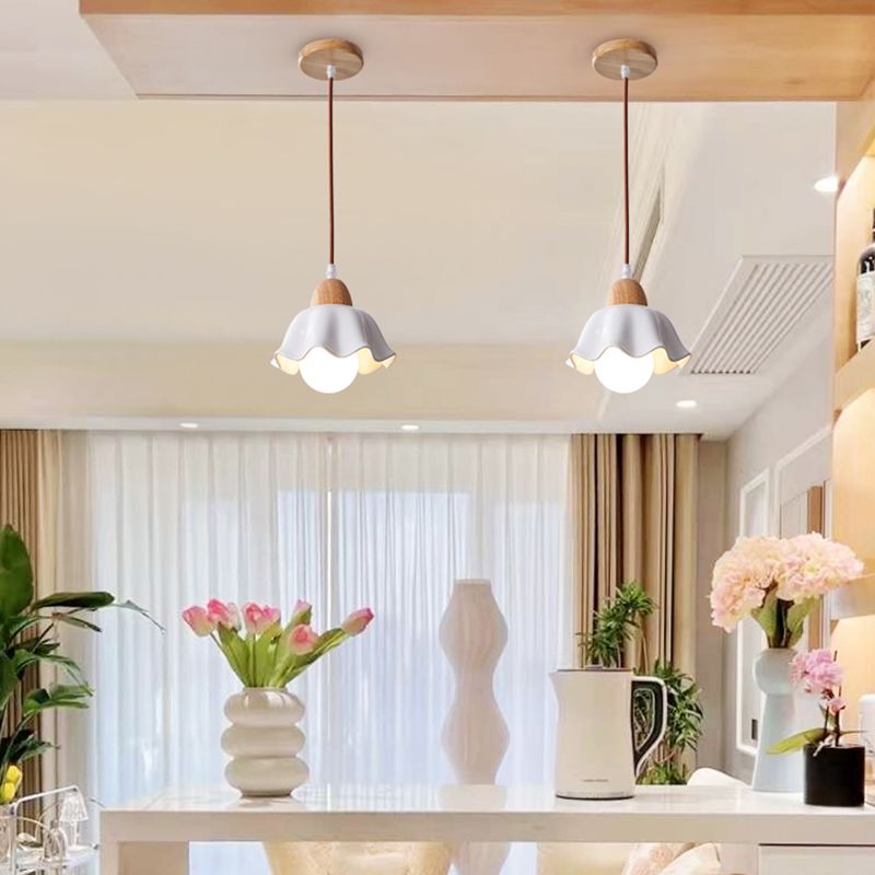 Estilo moderno Luz colgante Capacidad de iluminación de colgante de vidrio creativo para el comedor