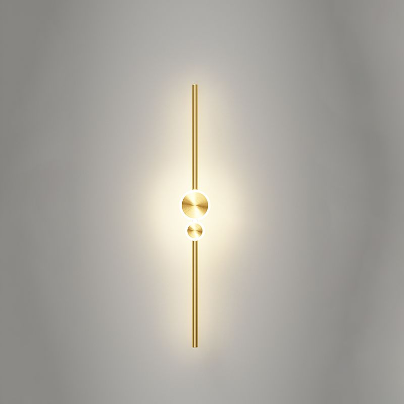 Nordic Aluminium Murce Gold Light LED LED Straight Light pour le salon