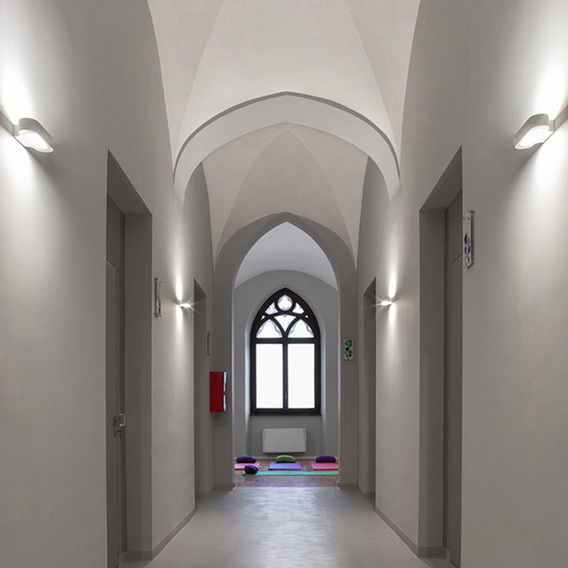 Modern Simple Aluminum Vanity Light Ellipse Shape Vanity Lamp for Shower Room