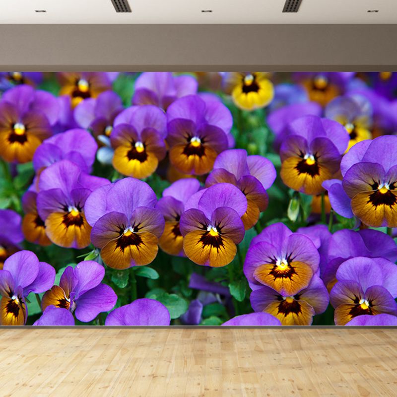 Flower Wall Decor Mural Moisture Resistant Living Room Bedroom Wall Covering