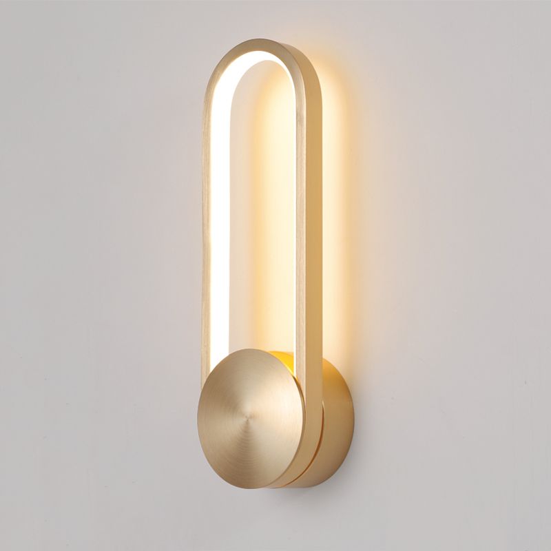 Modern Luxury LED Rotatable Wall Lamp Aluminium Oblong Wall Sconce with Silicone Shade
