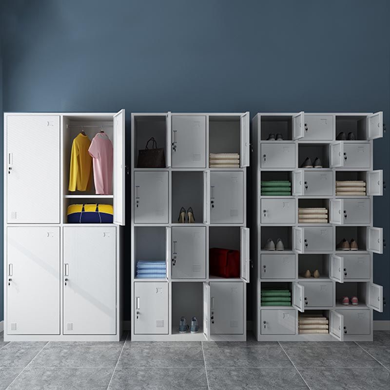 Metal Contemporary Wardrobe Armoire Hinged Wardrobe Cabinet for Home