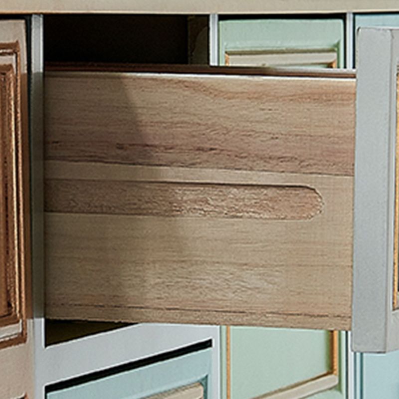 Nautical Chest Bedroom Solid Wood Storage Chest with Drawers