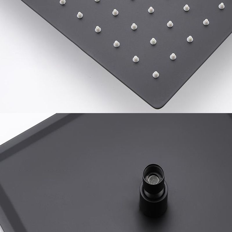 Modern Shower Set Brass Square Temperature Control Shower System