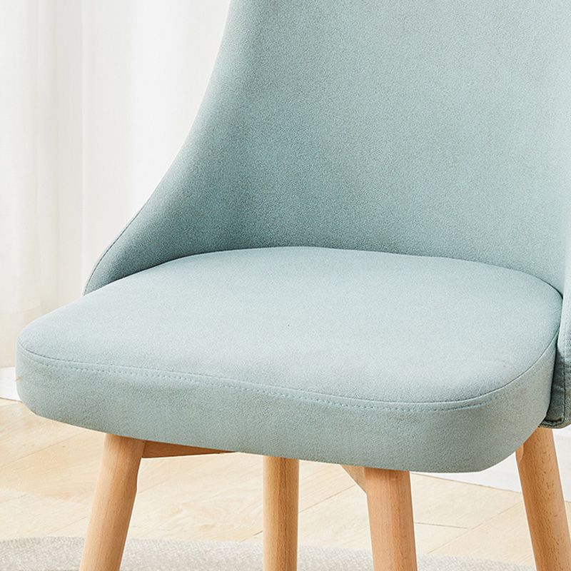 Silla lateral de comedor de madera moderna Parsons, silla sin brazos para restaurante