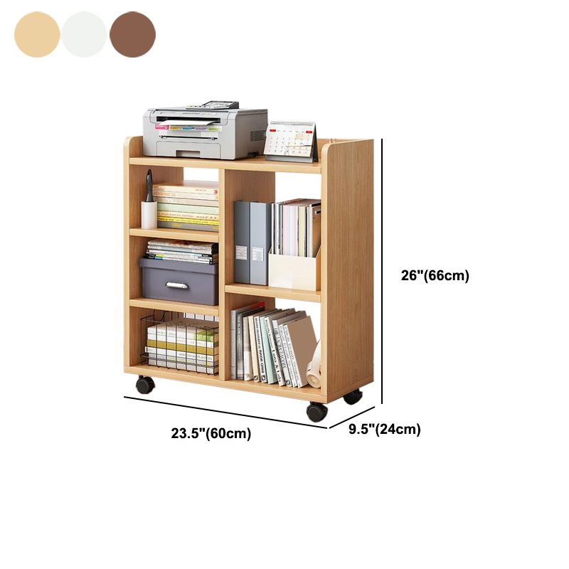 Modern Wooden Storage Bookshelf Home Office Bookcase with Shelf