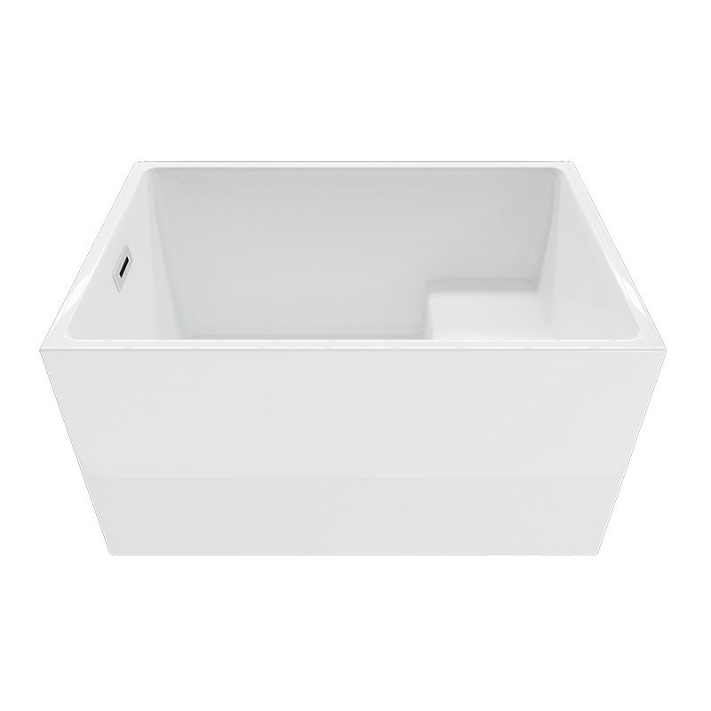 Bathroom Modern Acrylic Small Tub with Left-Hand Drain Bathtub