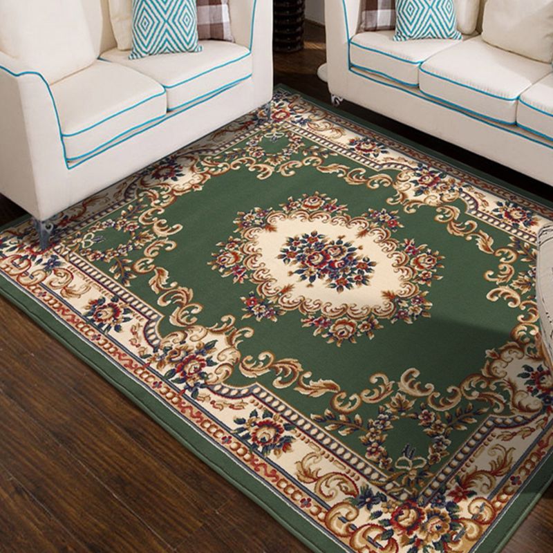 Vintage bloem bedrukt tapijten Polyester Area Tapijt niet-slip achterste binnen tapijt voor volwassenen slaapkamer