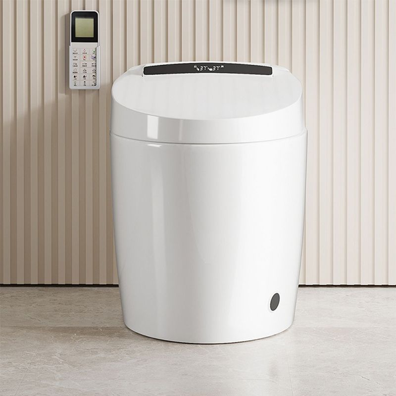 Simple White Temperature Control Bidet Elongated Toilet Seat Bidet with Heated Seat