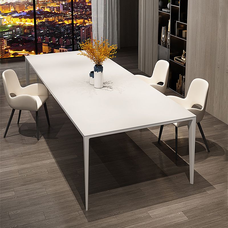 Simplicity Sintered Stone Rectangle Table 4 Legs Base Table for Home