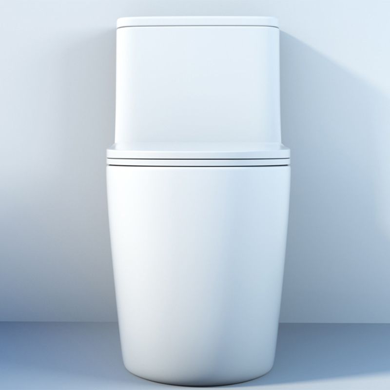 Modern Floor Mounted Toilet One Piece Flush Toilet with Toilet Seat