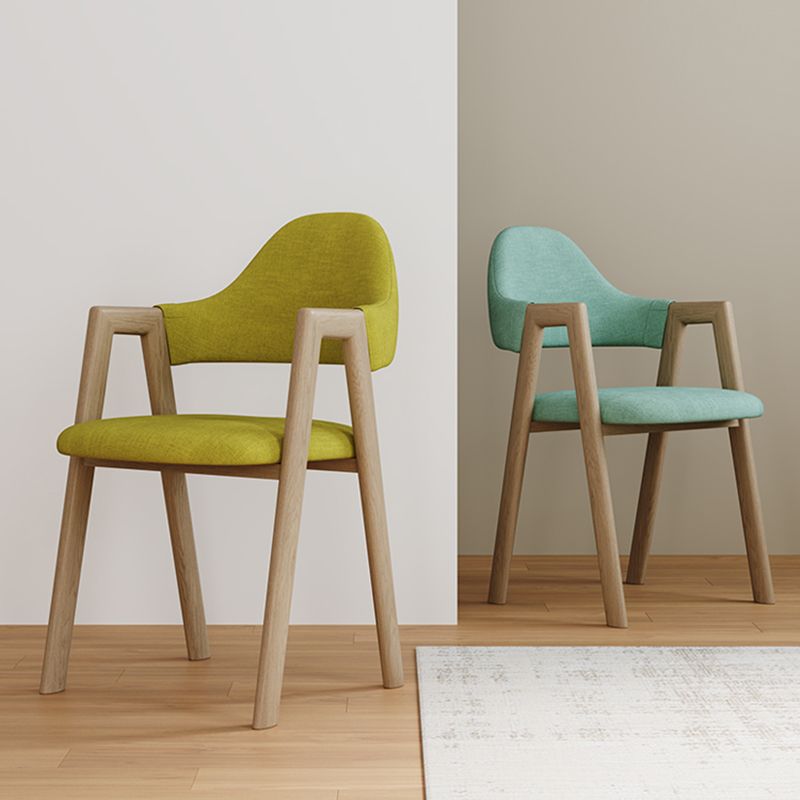 Chaise d'appoint de salle à manger en métal intérieur-extérieur moderne, chaise d'appoint à dossier ouvert avec accoudoirs